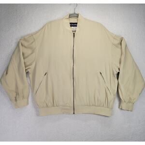 Per Lui Per Lei Jacket Mens Large Silk Bomber Timeless Luxury Capsule Wardrobe